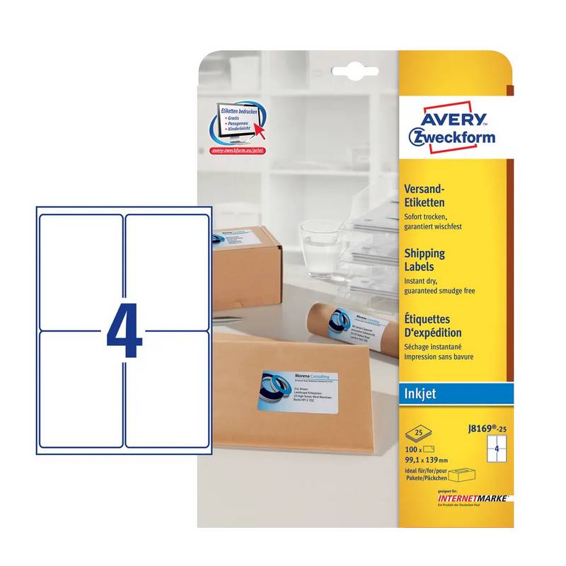 AVERY ZWECKFORM Adressetiketten 99 AVERY ZWECKFORM Adressetiketten 99