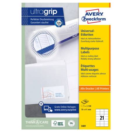 AVERY ZWECKFORM 3481