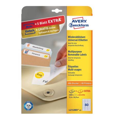 AVERY ZWECKFORM L4732REV-25