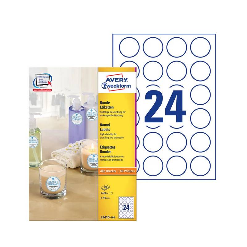 AVERY ZWECKFORM Etiketten 40mm