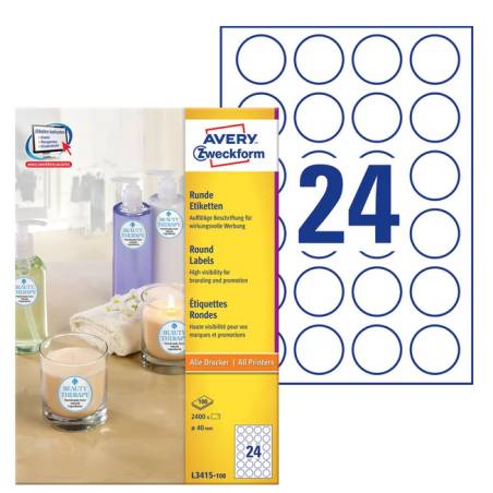 AVERY ZWECKFORM Etiketten 40mm