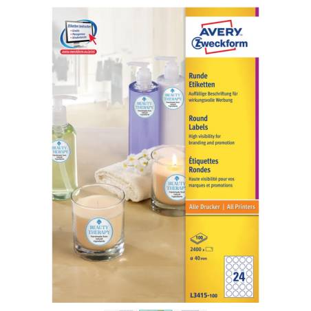 AVERY ZWECKFORM Etiketten 40mm