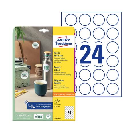 AVERY ZWECKFORM Universal-Etiketten 40mm