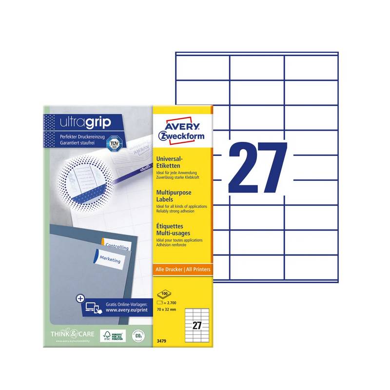 AVERY ZWECKFORM 3479