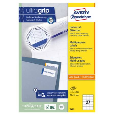 AVERY ZWECKFORM 3479