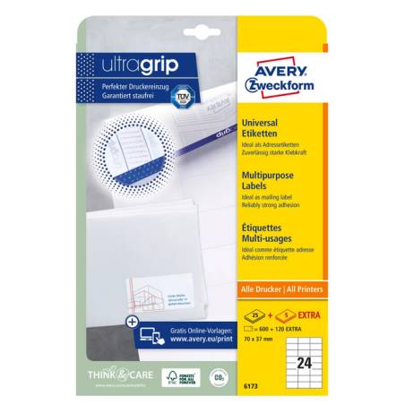 AVERY ZWECKFORM 6173