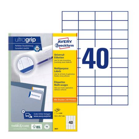 AVERY ZWECKFORM 3651