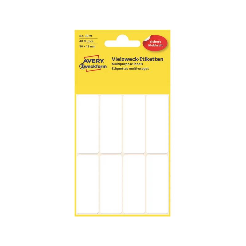 AVERY ZWECKFORM Etiketten 50×19mm AVERY ZWECKFORM Etiketten 50×19mm