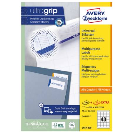 AVERY ZWECKFORM 3657