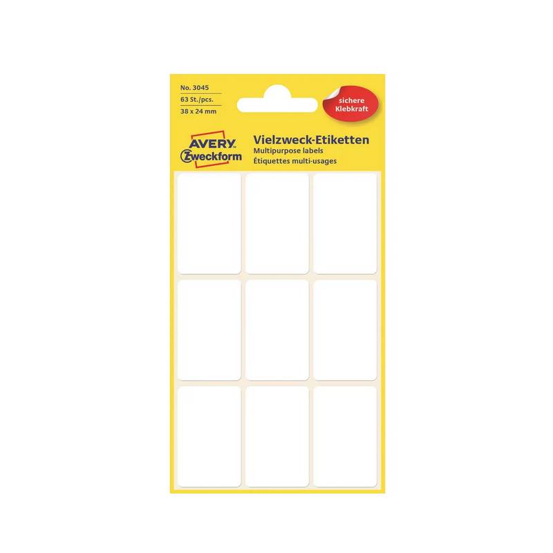 AVERY ZWECKFORM Etiketten 38×24mm AVERY ZWECKFORM Etiketten 38×24mm