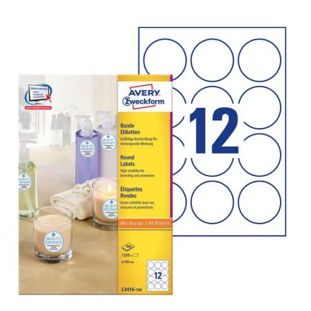 AVERY ZWECKFORM Etiketten A4/60mm