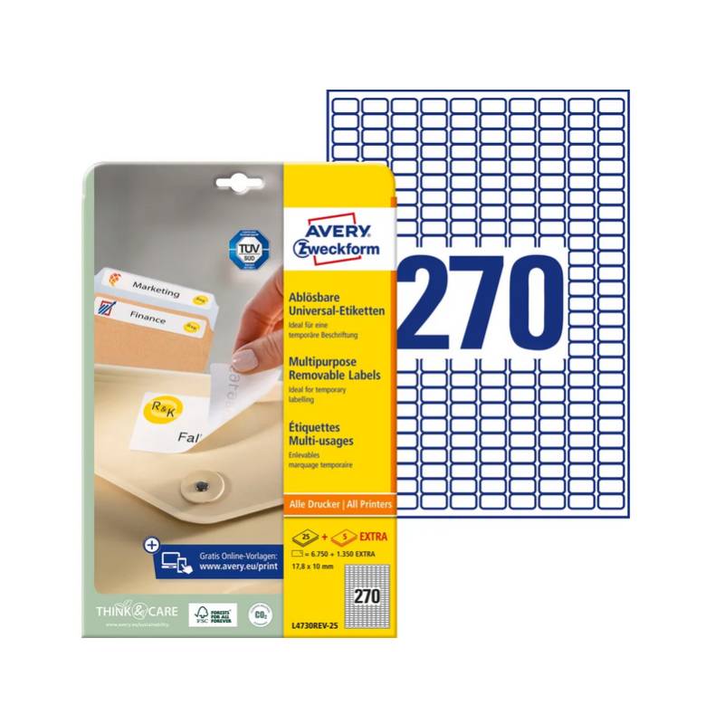 AVERY ZWECKFORM L4730REV-25