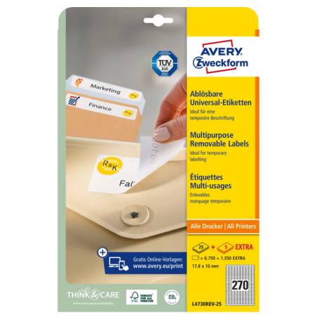 AVERY ZWECKFORM L4730REV-25