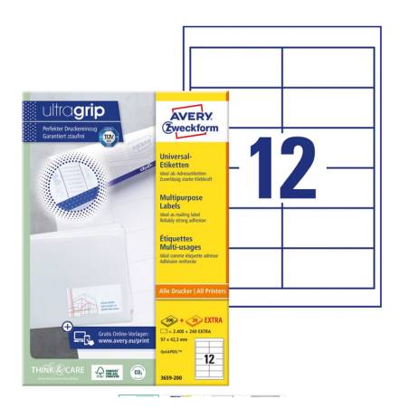 AVERY ZWECKFORM Etiketten 97x42,3mm