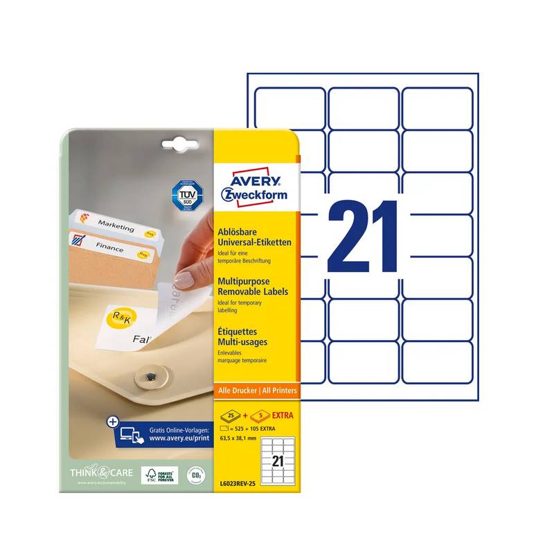 AVERY ZWECKFORM L6023REV-25