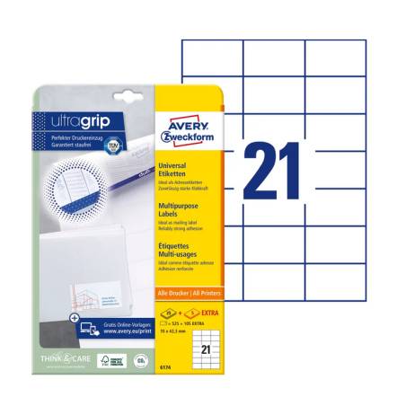 AVERY ZWECKFORM 6174