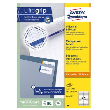 AVERY ZWECKFORM 3667