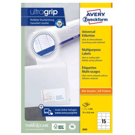 AVERY ZWECKFORM 3669