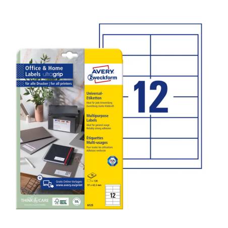 AVERY ZWECKFORM Etiketten 97x42,3mm