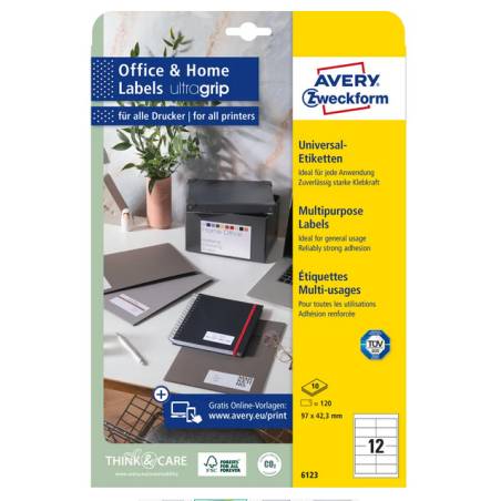 AVERY ZWECKFORM Etiketten 97x42,3mm
