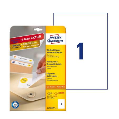 AVERY ZWECKFORM L4735REV-25