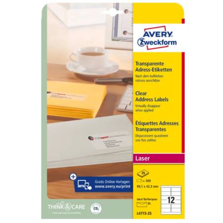 AVERY ZWECKFORM L4772-25
