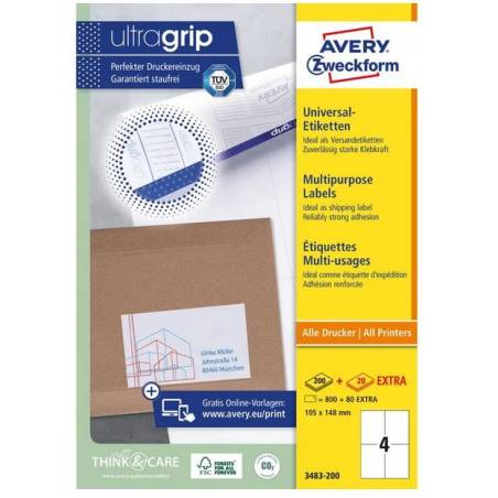 AVERY ZWECKFORM 3483-200
