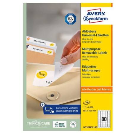 AVERY ZWECKFORM L4732REV-100