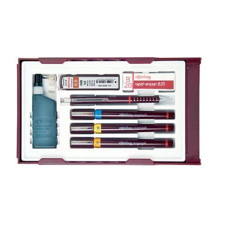 rotring Tuschefüller isograph College Set, 0,25 - 0,5 mm
