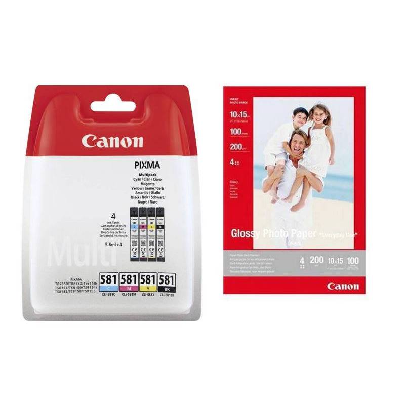 CANON 581 BK, C, M, Y + GP5014x6 CANON 581 BK, C, M, Y + GP5014x6