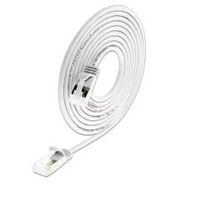 SLIM Slimpatchkabel RJ-45 - RJ-45, Cat 6A, U/FTP, 0.1 m, Weiss
