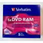 Verbatim DVD-RAM 4,7 Gb (5 Pack) 95373