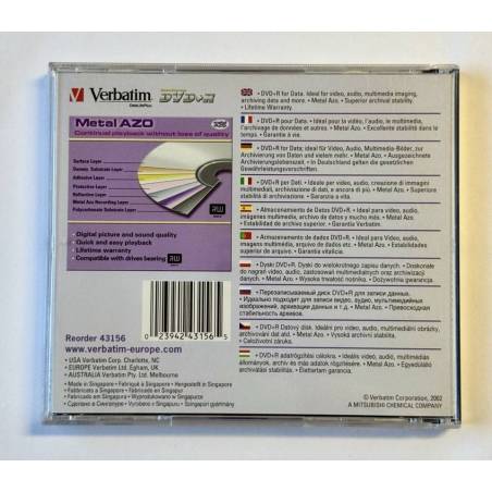 Verbatim DVD+R 4,7Gb 43156