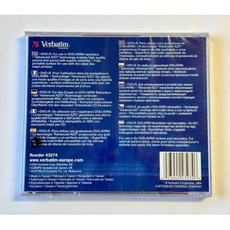 Verbatim DVD+R 4,7Gb 43274