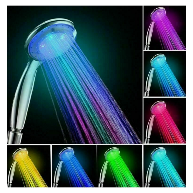 Duschbrause beleuchtet mit LED-Technik Duschbrause beleuchtet mit LED-Technik