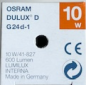 OSRAM Dulux D 10W/827 G24d-1