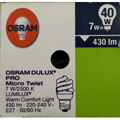 OSRAM DULUX PRO Micro Twist 7W/825