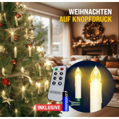 Deuba® Weihnachtsbaumkerzen