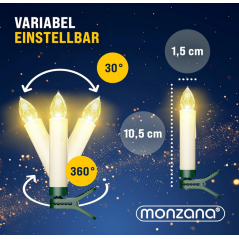 Deuba® Candele dell'albero di Natale