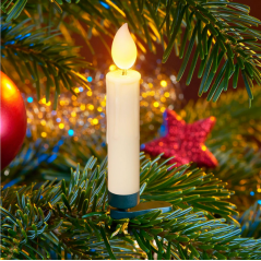 3D real Flame Bougies de Noël LED