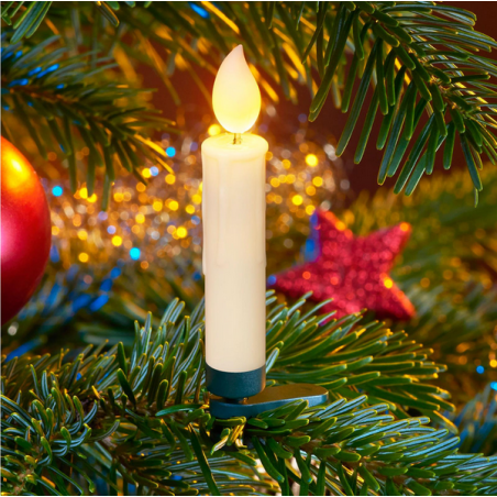 3D real Flame Candele di Natale a LED