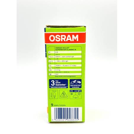 OSRAM DULUX SUPERSTAR CLASSIC B 9W