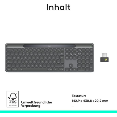 Logitech Slim Solar+ K980 Business / 920-013772