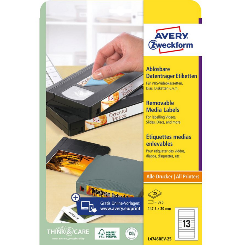 AVERY ZWECKFORM L4746REV-25
